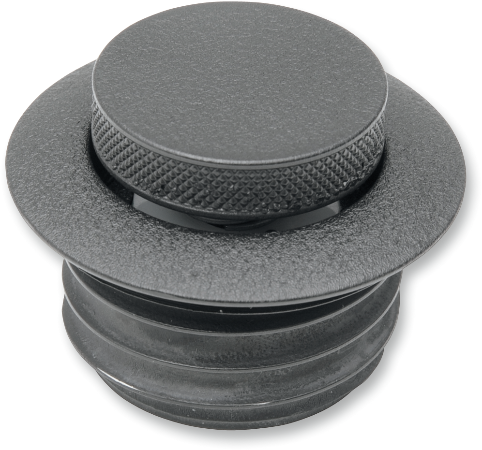 DRAG SPECIALTIES Non-Vented Pop-Up Gas Cap - Harley-Davidson 1982-1996 - Black Wrinkle 03-328B-B - PartsOutlet.com.au