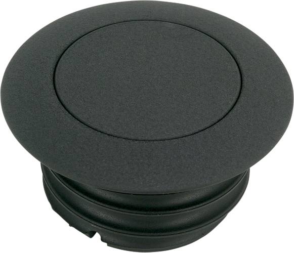 DRAG SPECIALTIES Non-Vented Pop-Up Gas Cap - Harley-Davidson 1996-1999 - Black Wrinkle 03-329B-B - PartsOutlet.com.au