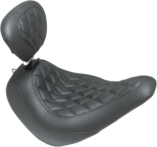 MUSTANG Wide Tripper Seat - Driver's Backrest - Harley-Davidson Low Rider / Sport Glide 2018+ Diamond 83043 - PartsOutlet.com.au