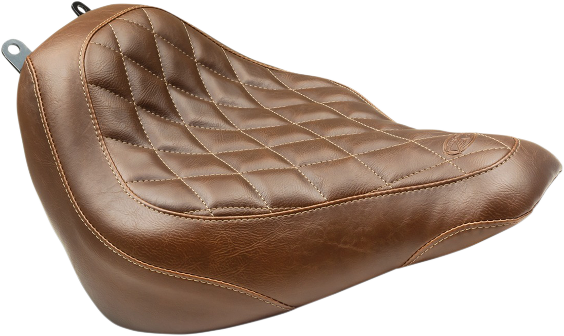 MUSTANG Wide Tripper Seat - Diamond - Harley-Davidson Heritage / Deluxe 2018+ Brown 83005 - PartsOutlet.com.au