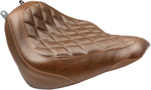 MUSTANG Wide Tripper Seat - Diamond - Harley-Davidson Heritage / Deluxe 2018+ Brown 83005 - PartsOutlet.com.au