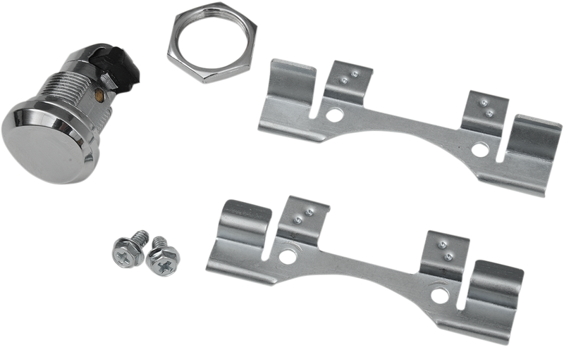 DRAG SPECIALTIES Gas Door Latch - Harley-Davidson 1992-2024 - Chrome 77388 - PartsOutlet.com.au