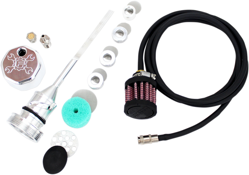 FEULING OIL PUMP CORP. Vented Dipstick - Polished - '18-'24 Softail 3085 - PartsOutlet.com.au