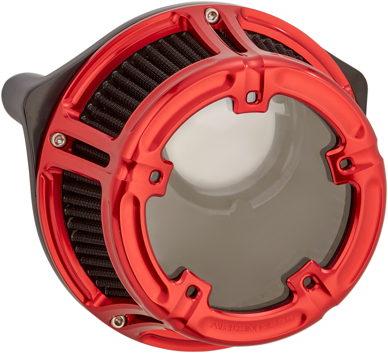 ARLEN NESS METHOD® AIR CLEANER, RED - 00-17 TWIN CAM (Exc. FBW & 99-01 FI FLT) - 18-172 - PartsOutlet.com.au