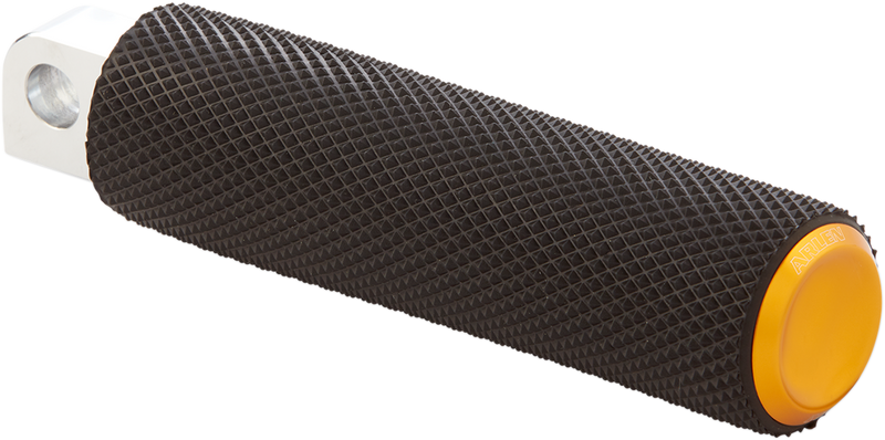 ARLEN NESS KNURLED FOOTPEGS, GOLD - STANDARD MALE MOUNT - 07-939 - PartsOutlet.com.au