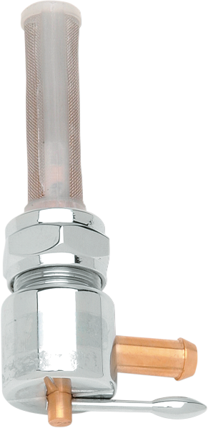 DRAG SPECIALTIES Forward Round Petcock - Chrome 03-0074L - PartsOutlet.com.au