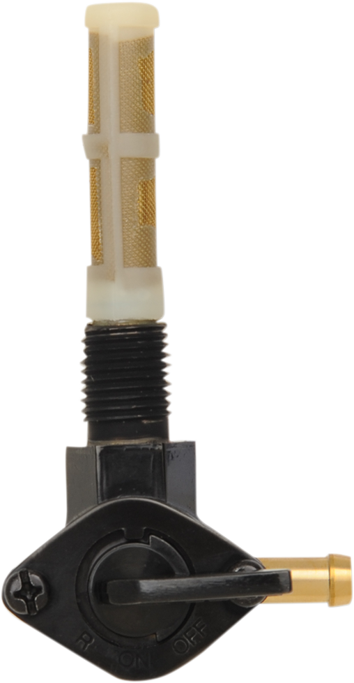 DRAG SPECIALTIES 90 Degree Petcock - Black - 1/4" NPT - T03-0075RB