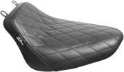 LE PERA Bare Bones Solo Seat With Black Diamond Stitch. Fits Softail Deluxe & Heritage Softail Classic 2018up - LYX-007DM - PartsOutlet.com.au