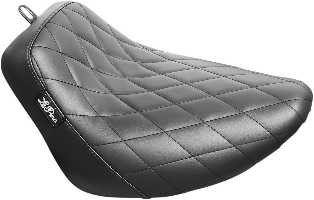 LE PERA Bare Bones Solo Seat With Black Diamond Stitch. Fits Sport Glide & Low Rider 2018up & Low Rider S 2020up - LYR-007DM - PartsOutlet.com.au