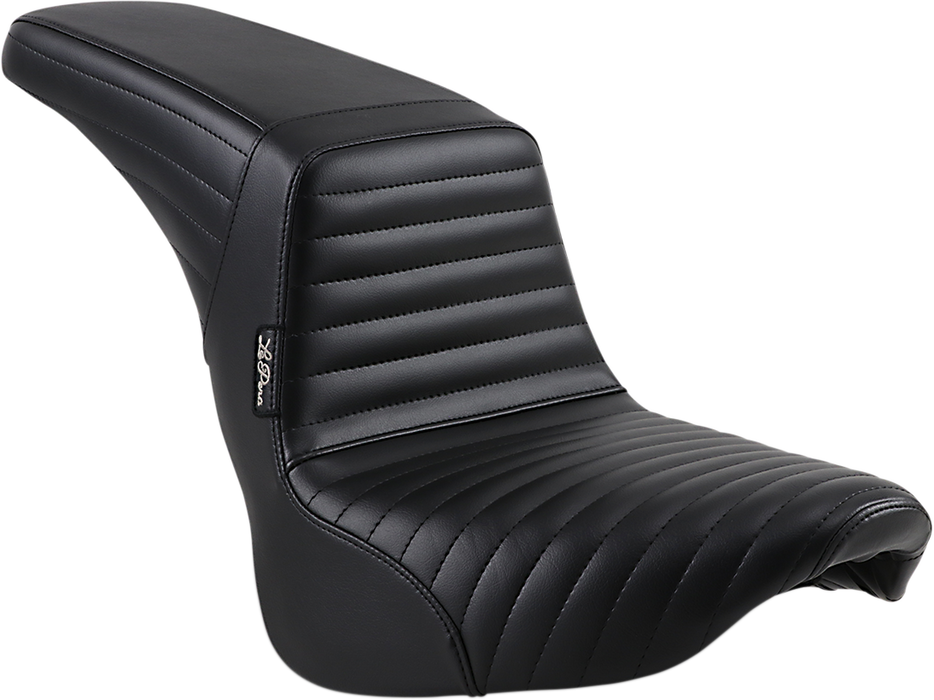 LE PERA KickFlip Dual Seat With Pleated Stitch. Fits Sport Glide & Low Rider 2018up & Low Rider S 2020up - LYR-590PT
