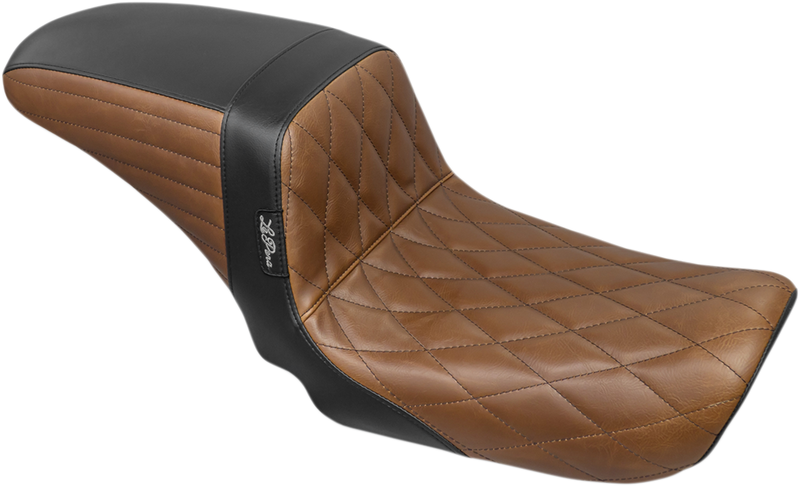 LE PERA Kickflip Seat - Combo - FXD '06-'17 LK-591DMBRNBK - PartsOutlet.com.au