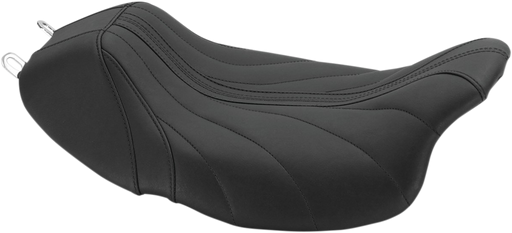 MUSTANG Revere Solo Seat - Gravity - Black - Harley-Davidson FL 2008+ 75059 - PartsOutlet.com.au