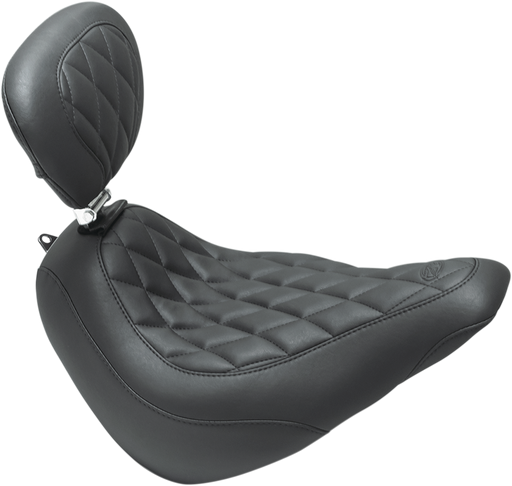 MUSTANG Wide Tripper Seat - Driver's Backrest - Harley-Davidson Slim 2018+ Diamond 83046 - PartsOutlet.com.au