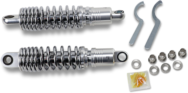 DRAG SHOCKS Premium Ride-Height Adjustable Shocks - Chrome - Standard - 11.5" - Harley-Davidson - Sportster / FXR '77-'03 - C16-166NUA