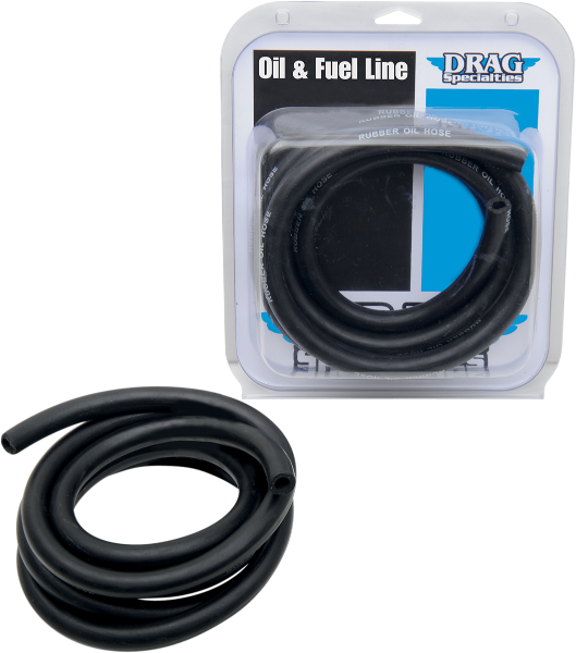 DRAG SPECIALTIES Oil Line - Black - 3/8" - 8' - DOH-0388