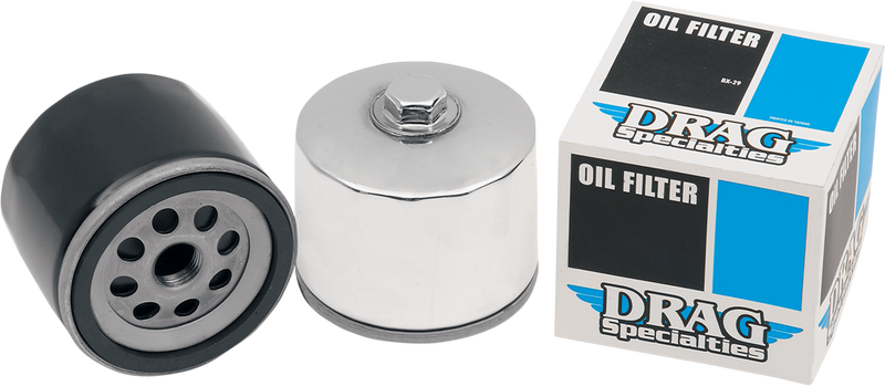 DRAG SPECIALTIES Magnetic Ring Oil Filter with Nut - Chrome - 2-1/4" - Harley-Davidson '80-'85 - 14-0004HPK-BX29