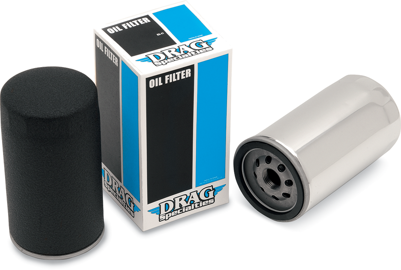 DRAG SPECIALTIES Magnetic Ring Oil Filter with Nut - Chrome - 5-1/2" - FXD '91-'98 - 14-0018HPK-BX41