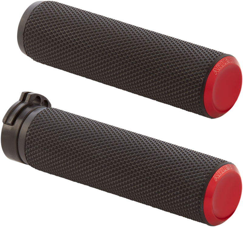 ARLEN NESS KNURLED GRIPS, RED - CABLE - 07-336 - PartsOutlet.com.au