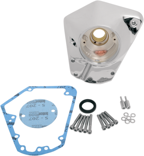 DRAG SPECIALTIES Cam Cover - Chrome - Big Twin - Harley-Davidson 1993-1999 - 35-0025 - PartsOutlet.com.au