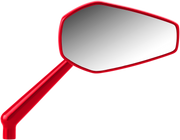 ARLEN NESS MINI STOCKER FORGED MIRRORS, RED - RIGHT - 13-155 - PartsOutlet.com.au