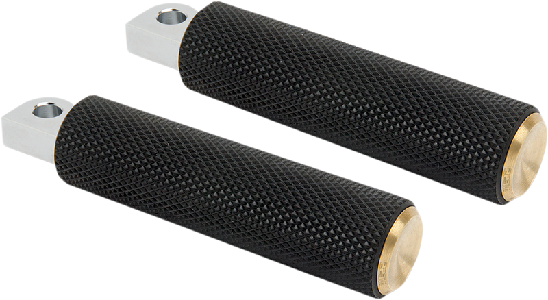 ARLEN NESS Knurled Footpegs - Brass - Chief I-1323 - PartsOutlet.com.au