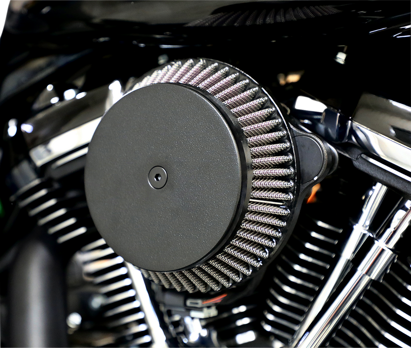 LA CHOPPERS AIR CLEANER WITH PLAIN COVER (BLACK) M8 - LA-2392-03B - PartsOutlet.com.au