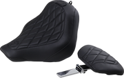 MUSTANG Wide Tripper Seat - Driver's Backrest - Harley-Davidson Street Bob 2018+ Diamond 83034 - PartsOutlet.com.au