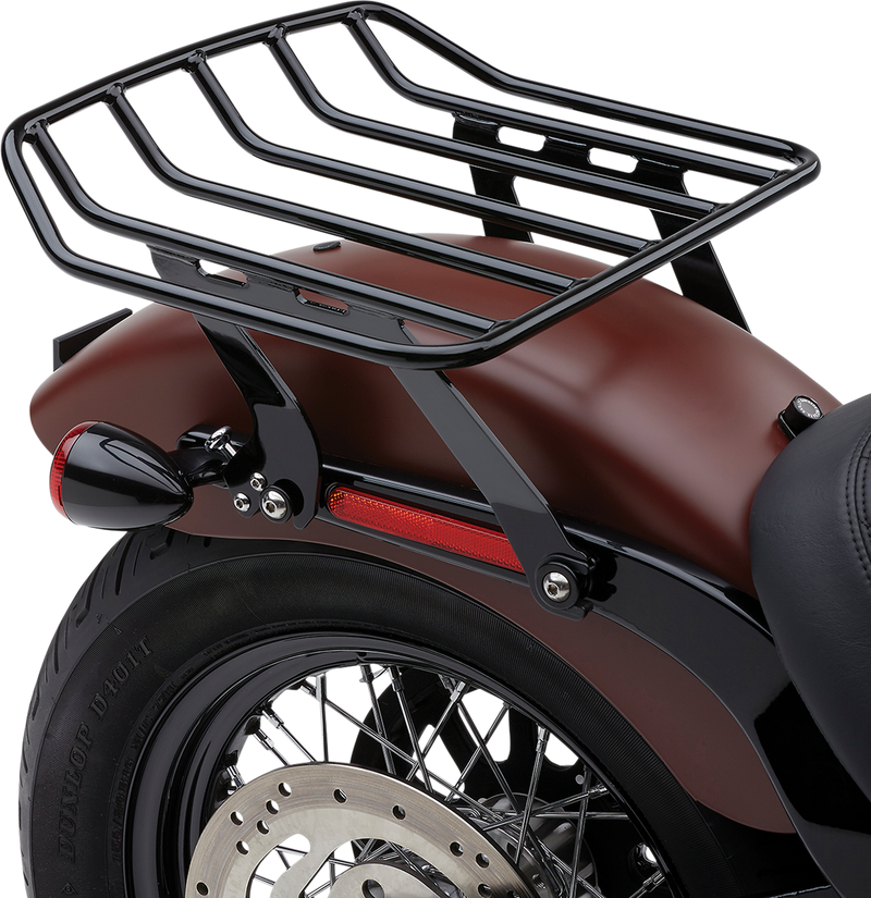 COBRA Detachable Solo Rack - '18-'20 Softail FLSL - Black 602-2610B - PartsOutlet.com.au