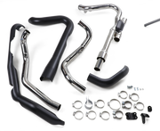 COBRA Dual Bung Headpipes - '17-'20 FL Black 6255DBRB - PartsOutlet.com.au