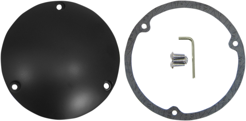 DRAG SPECIALTIES Matte Black Derby Cover - Harley-Davidson 1969-1999 - 1107-0365 - PartsOutlet.com.au
