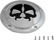 DRAG SPECIALTIES Split Skull Derby Cover - Harley-Davidson 2016-2024 - Chrome 78046 - PartsOutlet.com.au
