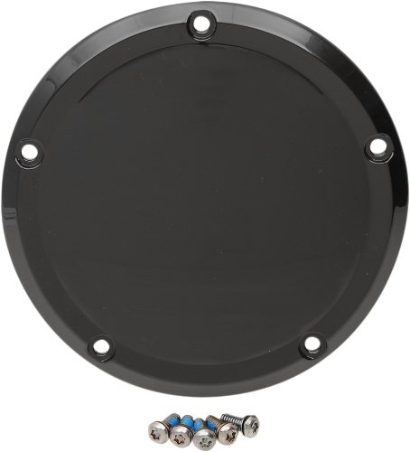 DRAG SPECIALTIES Gloss Black Derby Cover - Harley-Davidson 2015-2023 - 1107-0556 - PartsOutlet.com.au