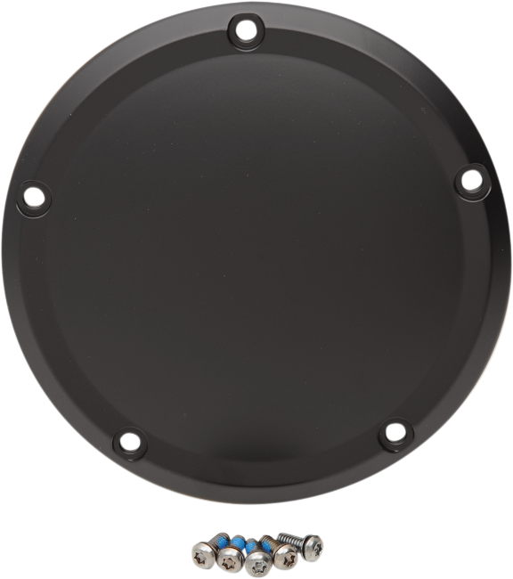 DRAG SPECIALTIES Matte Black Derby Cover - Harley-Davidson 2015-2023 - D33-0110MB - PartsOutlet.com.au