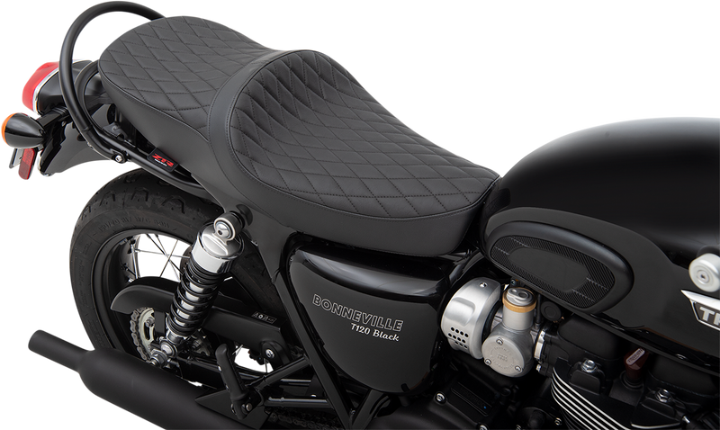 Z1R Low TR Seat - Diamond - Black - Vinyl - Triumph '16-'19 - 0810-2218 - PartsOutlet.com.au