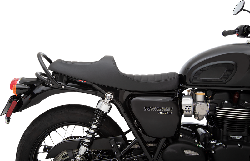 Z1R Predator III Seat - Black - Vinyl - Triumph '16-'19 - Classic 0810-2209 - PartsOutlet.com.au