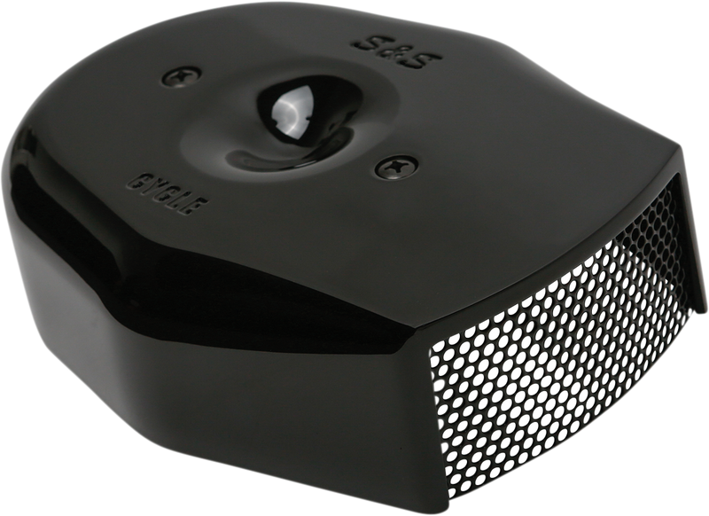 S&S CYCLE Stealth Tribute Air Cleaner Cover in Gloss Black - 170-0593 - PartsOutlet.com.au