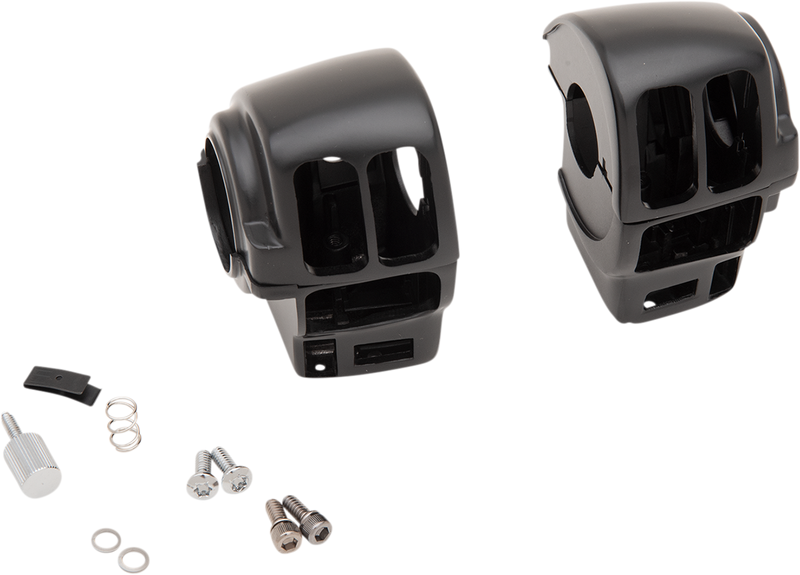 DRAG SPECIALTIES Switch Housing - Cruise - Harley-Davidson 2008-2013 - Matte Black H07-0783MB - PartsOutlet.com.au