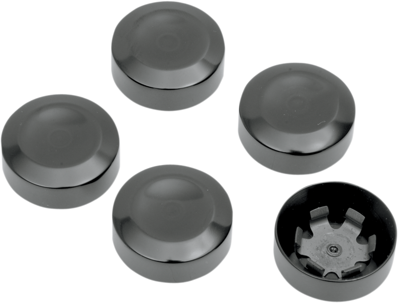 DRAG SPECIALTIES Rear Pulley Bolt Cover - Harley-Davidson 1986-2022 - Black D26-0152B - PartsOutlet.com.au