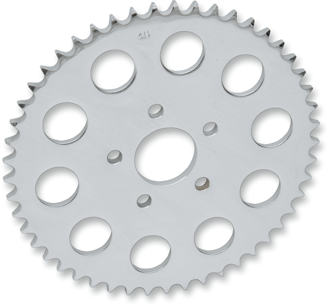 DRAG SPECIALTIES Rear Wheel Sprocket - 49-Tooth - Harley-Davidson 1986-1999 - Chrome 71891BP - PartsOutlet.com.au