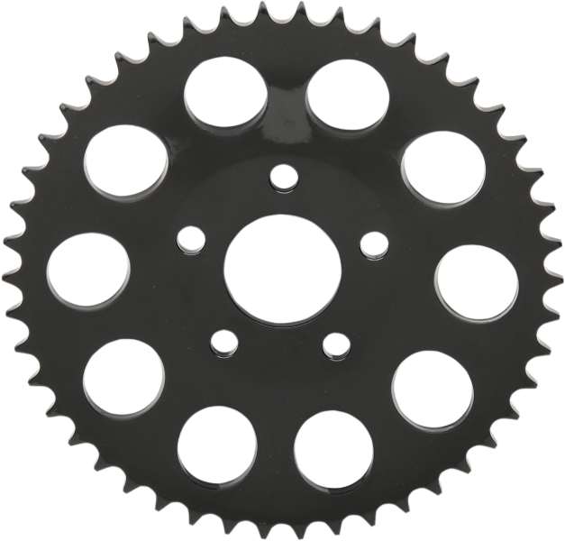 DRAG SPECIALTIES Rear Wheel Sprocket - 46-Tooth - Harley-Davidson 1986-1999 - Black 19430EB - PartsOutlet.com.au