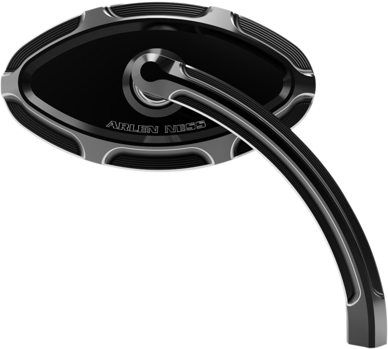 ARLEN NESS BEVELED® FORGED MIRRORS, BLACK - Right 13-132 - PartsOutlet.com.au