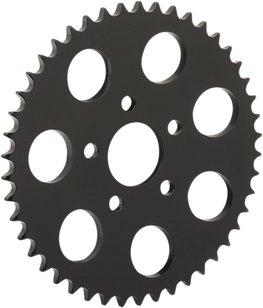 DRAG SPECIALTIES Rear Wheel Sprocket - 46-Tooth - Harley-Davidson 1973-1985 - Black 16428EB - PartsOutlet.com.au