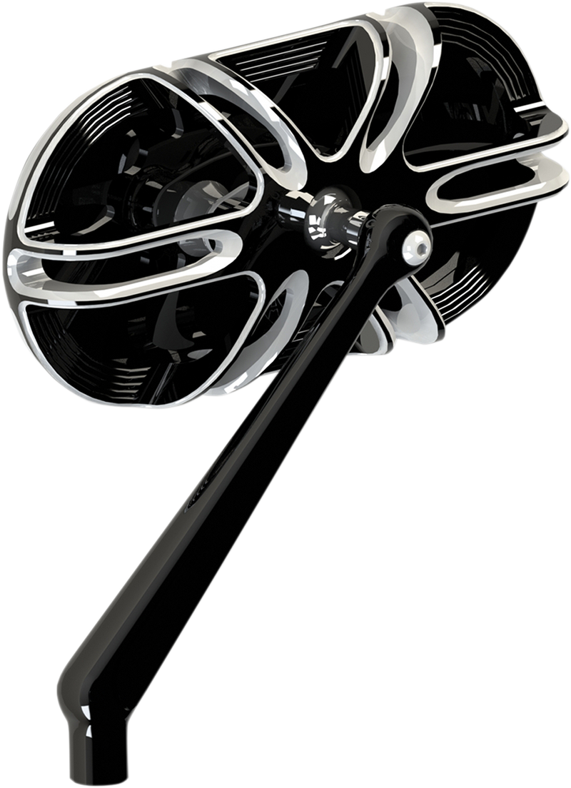 ARLEN NESS DEEP CUT® FORGED MIRRORS, BLACK - Left 13-164 - PartsOutlet.com.au