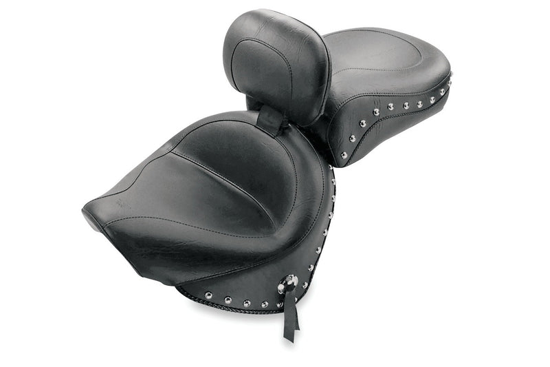 MUSTANG Wide Seat - Studded - Driver's Backrest - Yamaha 2000-2011 - VStar Classic 79240 - PartsOutlet.com.au