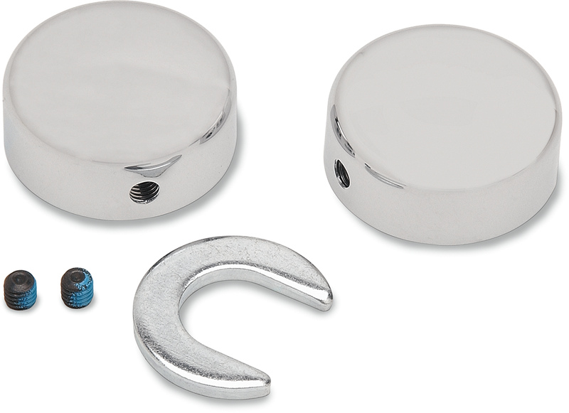 DRAG SPECIALTIES Swingarm Pivot Bolt Cover - Harley-Davidson 1984-1999 - Chrome 16-0206 - PartsOutlet.com.au