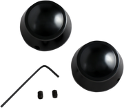 DRAG SPECIALTIES Swingarm Pivot Bolt Cover - Harley-Davidson 2004-2013 - Gloss Black C16-0225B - PartsOutlet.com.au