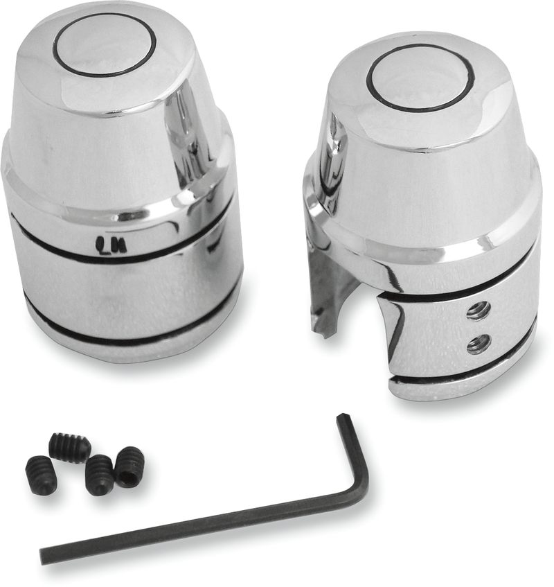 DRAG SPECIALTIES Upper Shock Bolt/Stud Cover - Chrome - '86-'20 XL 74989 - PartsOutlet.com.au