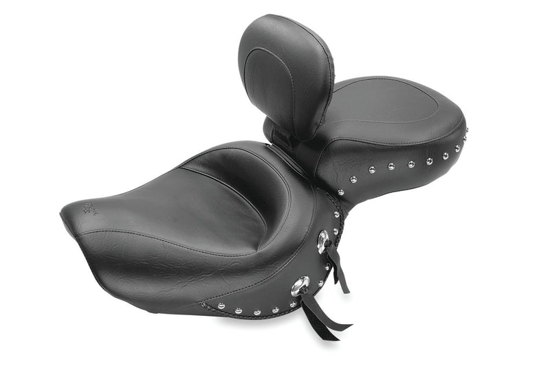 MUSTANG Wide Seat - Studded - Driver's Backrest - Honda 1987-2008 - VT1100 79237 - PartsOutlet.com.au