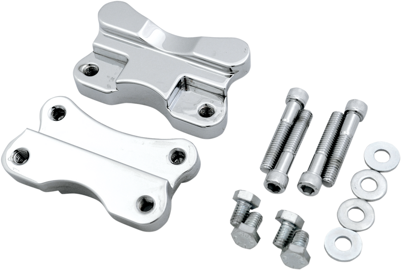 DRAG SPECIALTIES Fender-To-Fork Adapters - Harley-Davidson 1986-2017 - Chrome 1410-0066 - PartsOutlet.com.au