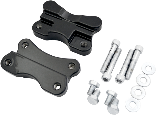 DRAG SPECIALTIES Fender-To-Fork Adapters - Harley-Davidson 1986-2017 - Gloss Black 1410-0067 - PartsOutlet.com.au